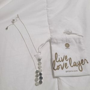 Gorjana 18 inch adjustable clasp silver necklace